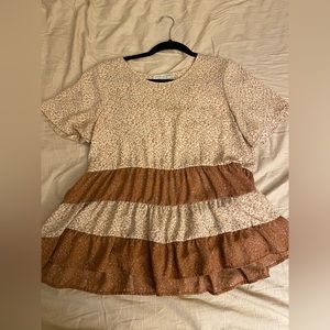 PAPER CRANE PLEATED TOP